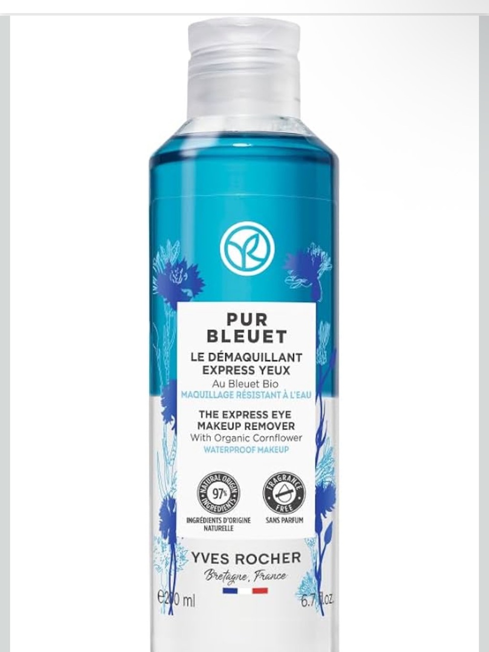 Yves Rocher Pur Bleuet Express Eye Makeup Remover - 200ml